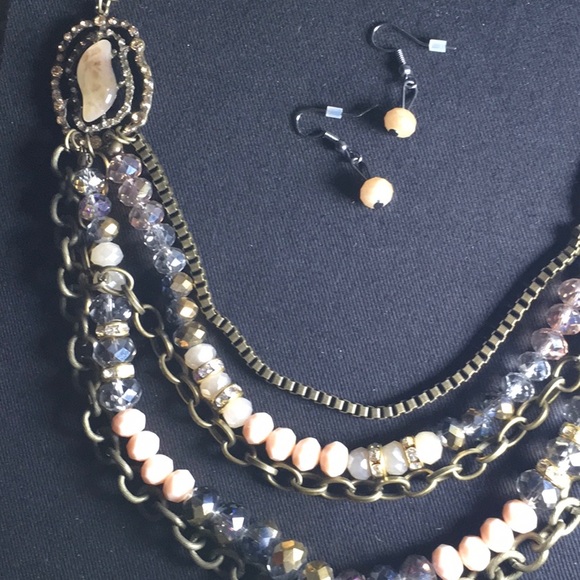 Bundled Necklace & Earring Set NWOT - Picture 2 of 3